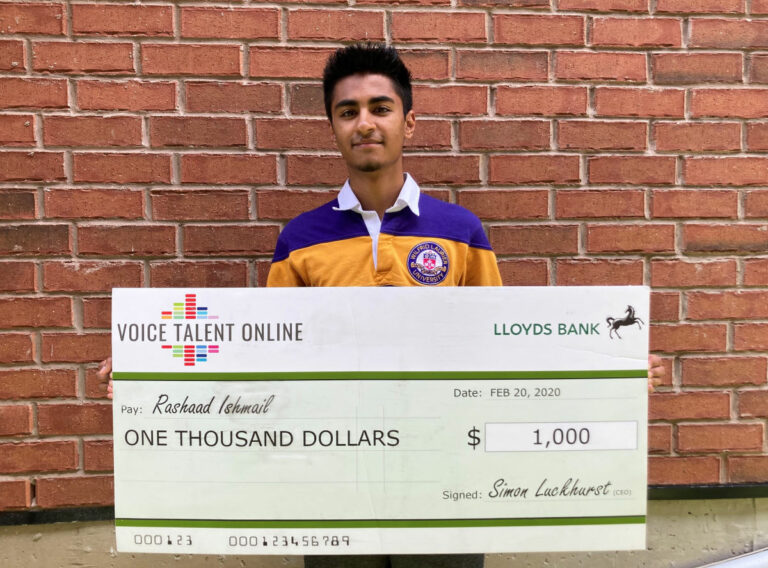 Rashaad Scholarship Winner