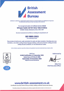 ISO Certificate Stage 2