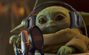 Grogu doing Voice over- Star Wars