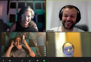 Voice talents on a Live Direct call