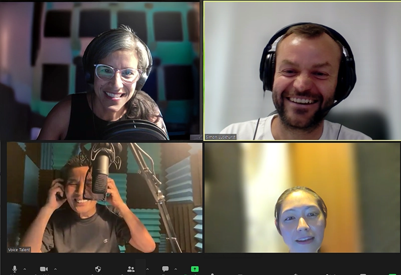 Voice talents on a Live Direct call